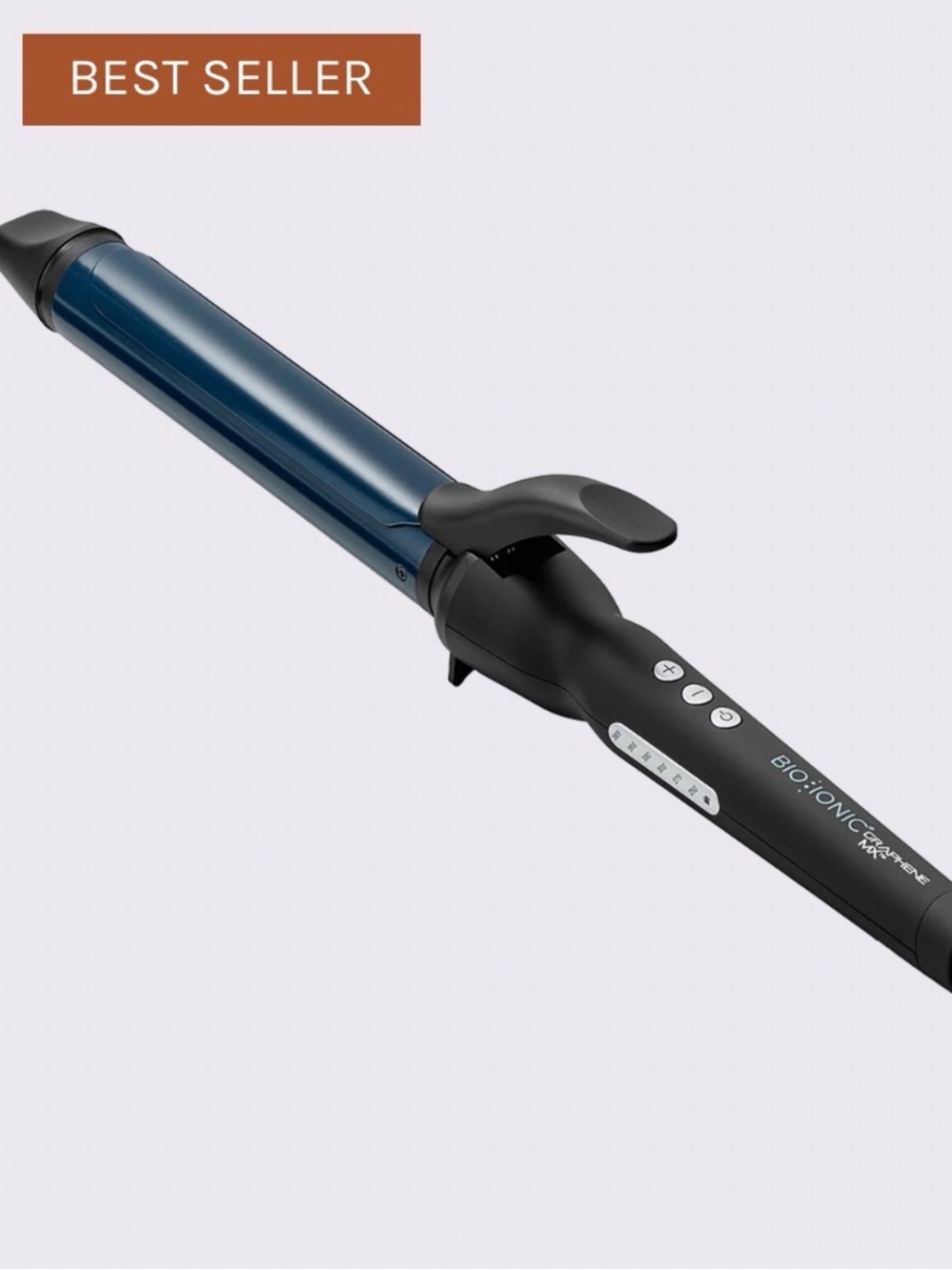 Bio Ionic Blue Curling Iron - 1 1/4 inch Professional Women’s Hair Styler